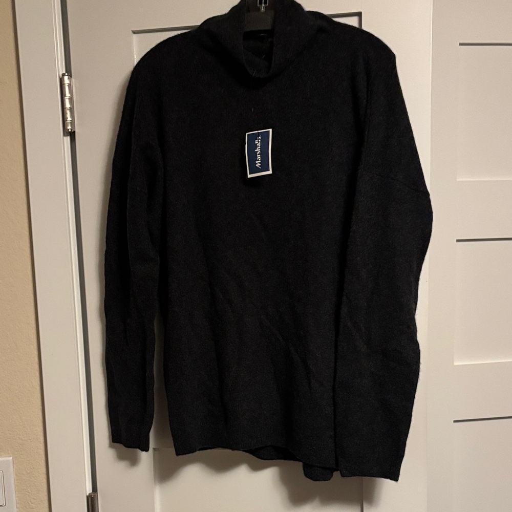 Tahari Black Turtleneck Sweater